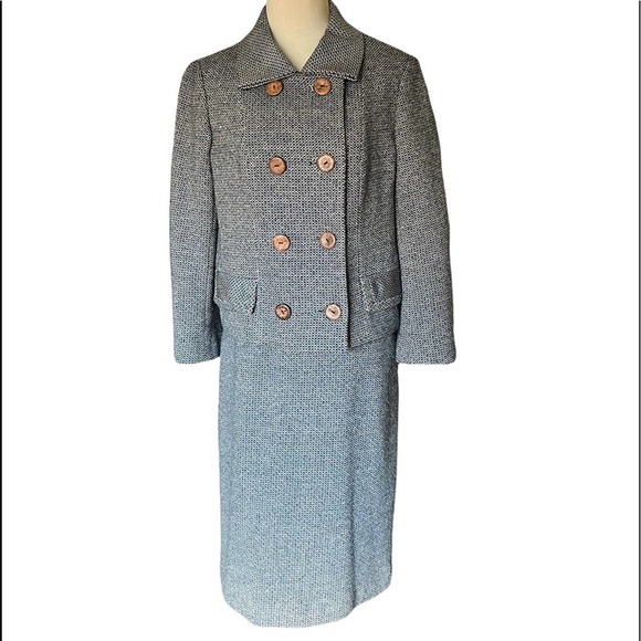 Designer Vintage Jack Feit Cashmere Suit Tweed Excellent Condition - Picture 7 of 16